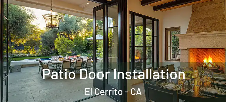  Patio Door Installation El Cerrito - CA