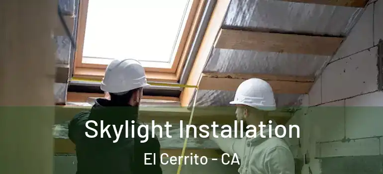  Skylight Installation El Cerrito - CA