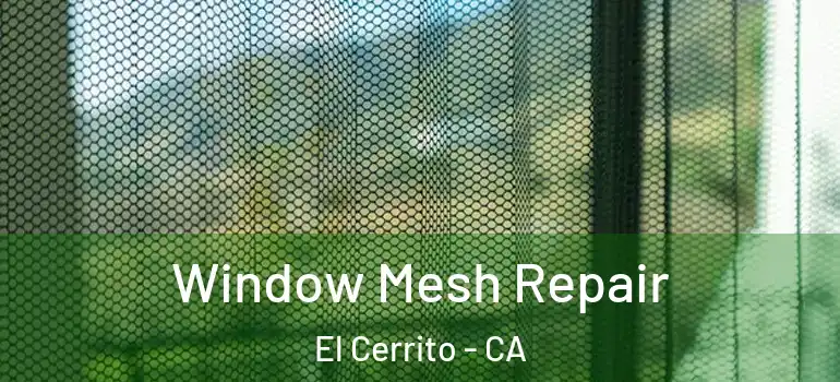  Window Mesh Repair El Cerrito - CA